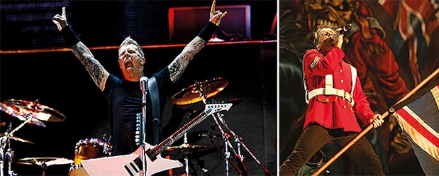 Metallica e Iron Maiden